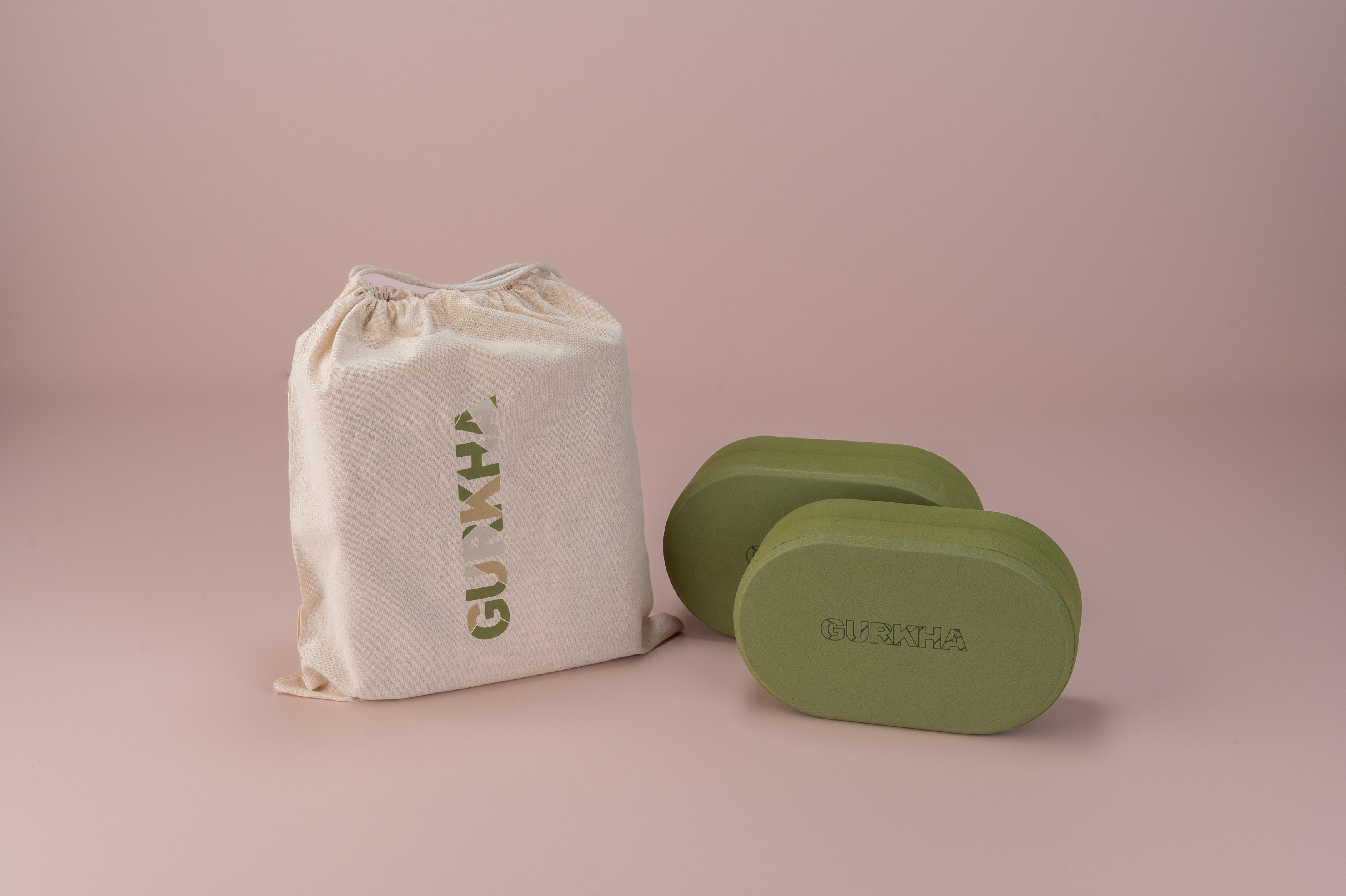 GURKHA Yoga Blocks (Forrest Green)