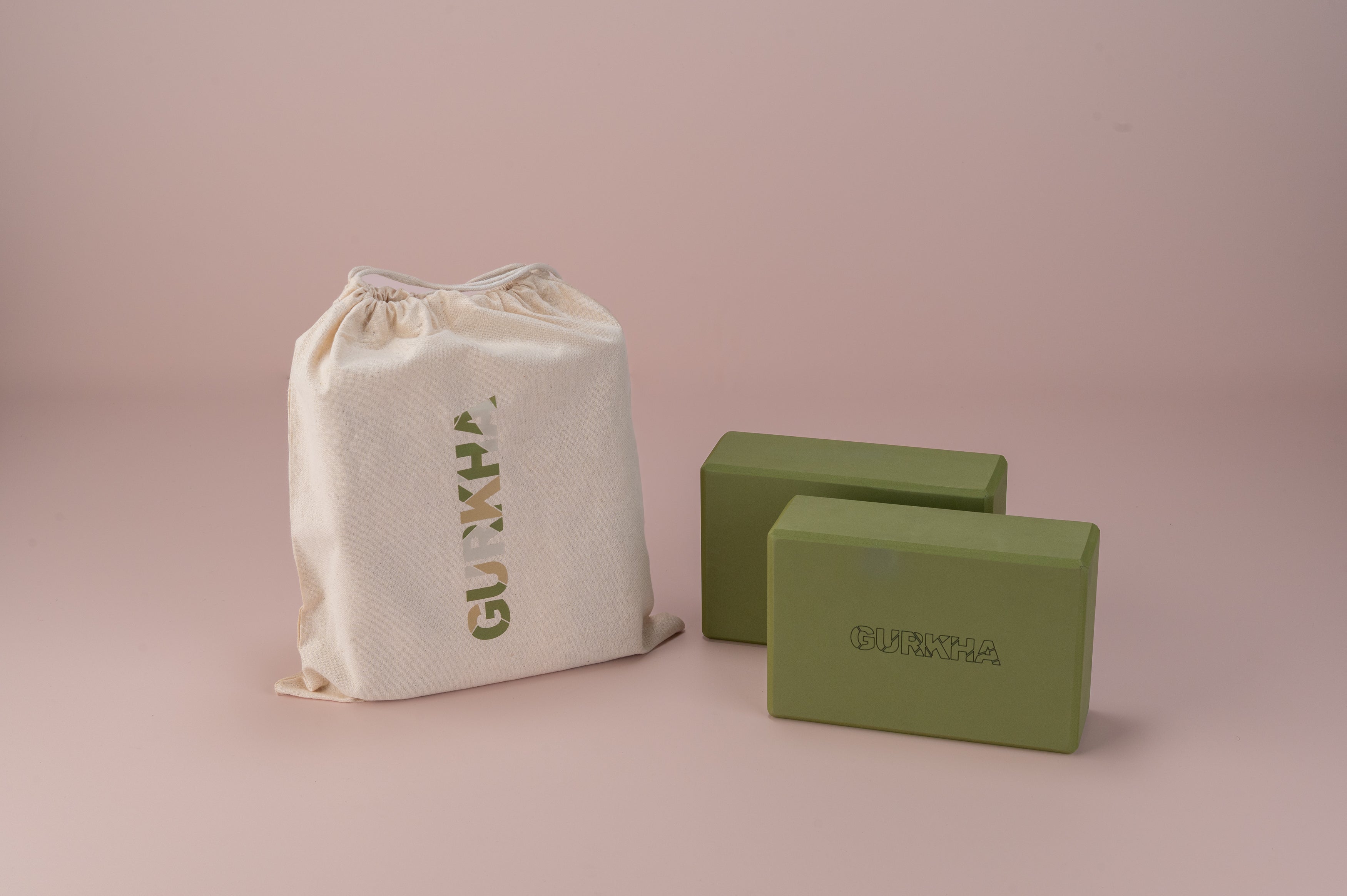 GURKHA Yoga Blocks (Forrest Green)