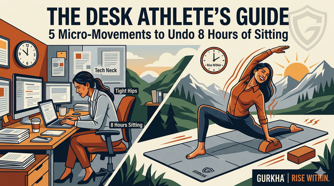 "DESK ATHLETE'S" GUIDE: 5 MICRO-MOVEMENTS TO UNDO 8 HOURS OF SITTING