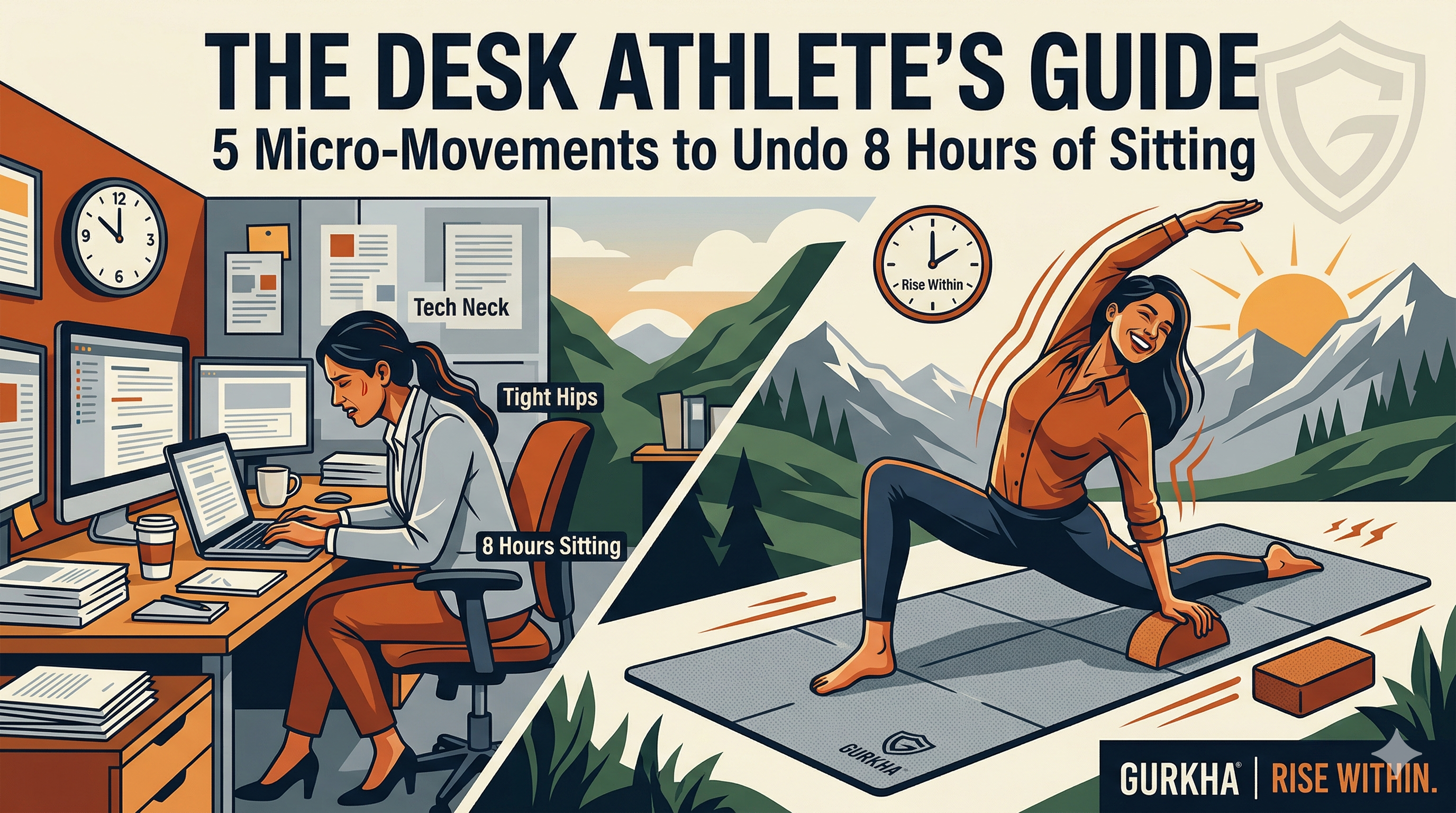 "DESK ATHLETE'S" GUIDE: 5 MICRO-MOVEMENTS TO UNDO 8 HOURS OF SITTING