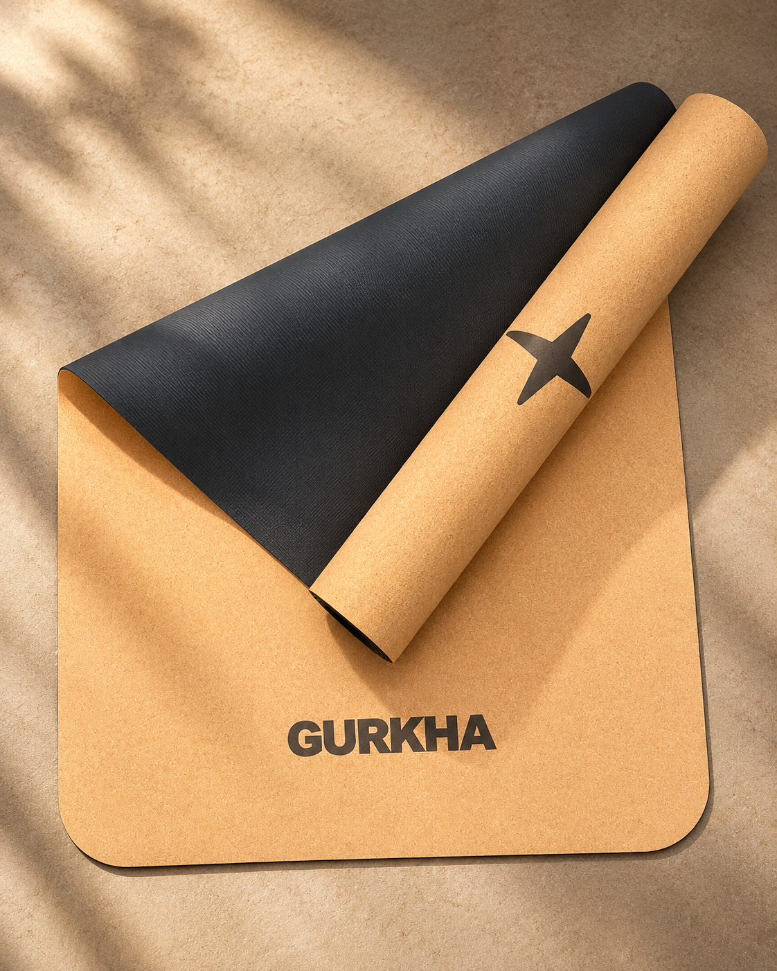 Person carrying a GURKHA yoga mat in a bag