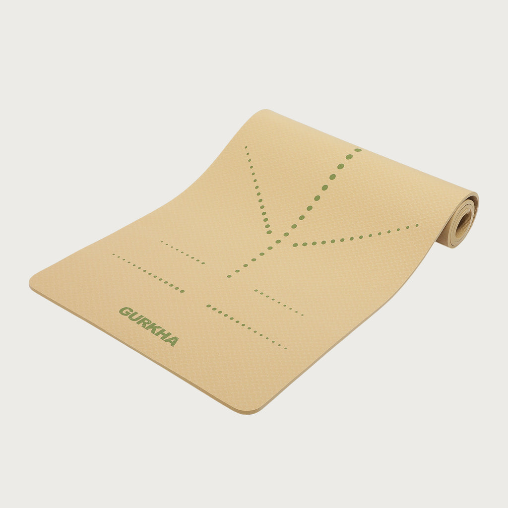 GURKHA TPE Alignment Yoga Mat - DotGuide™