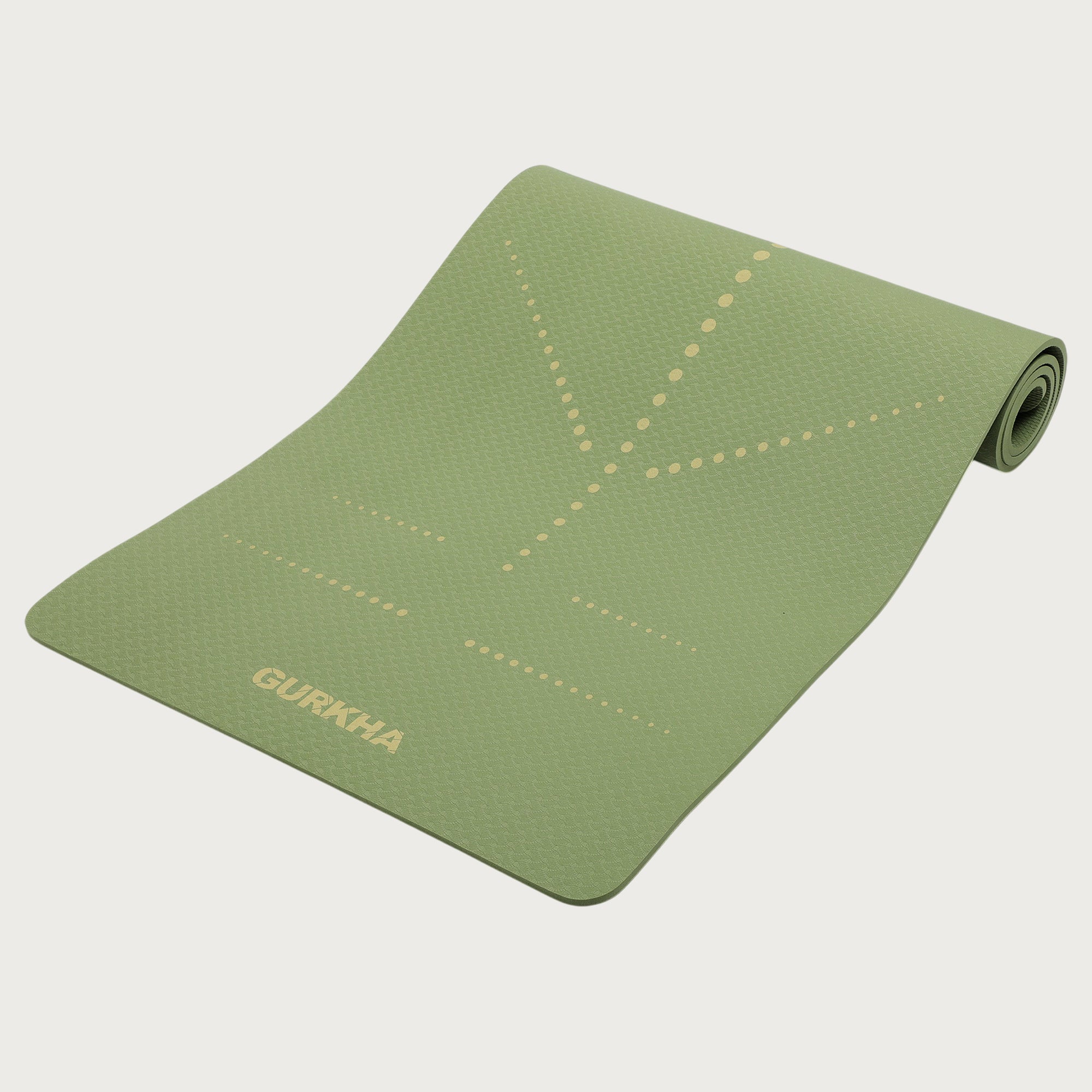 GURKHA TPE Alignment Yoga Mat - DotGuide™