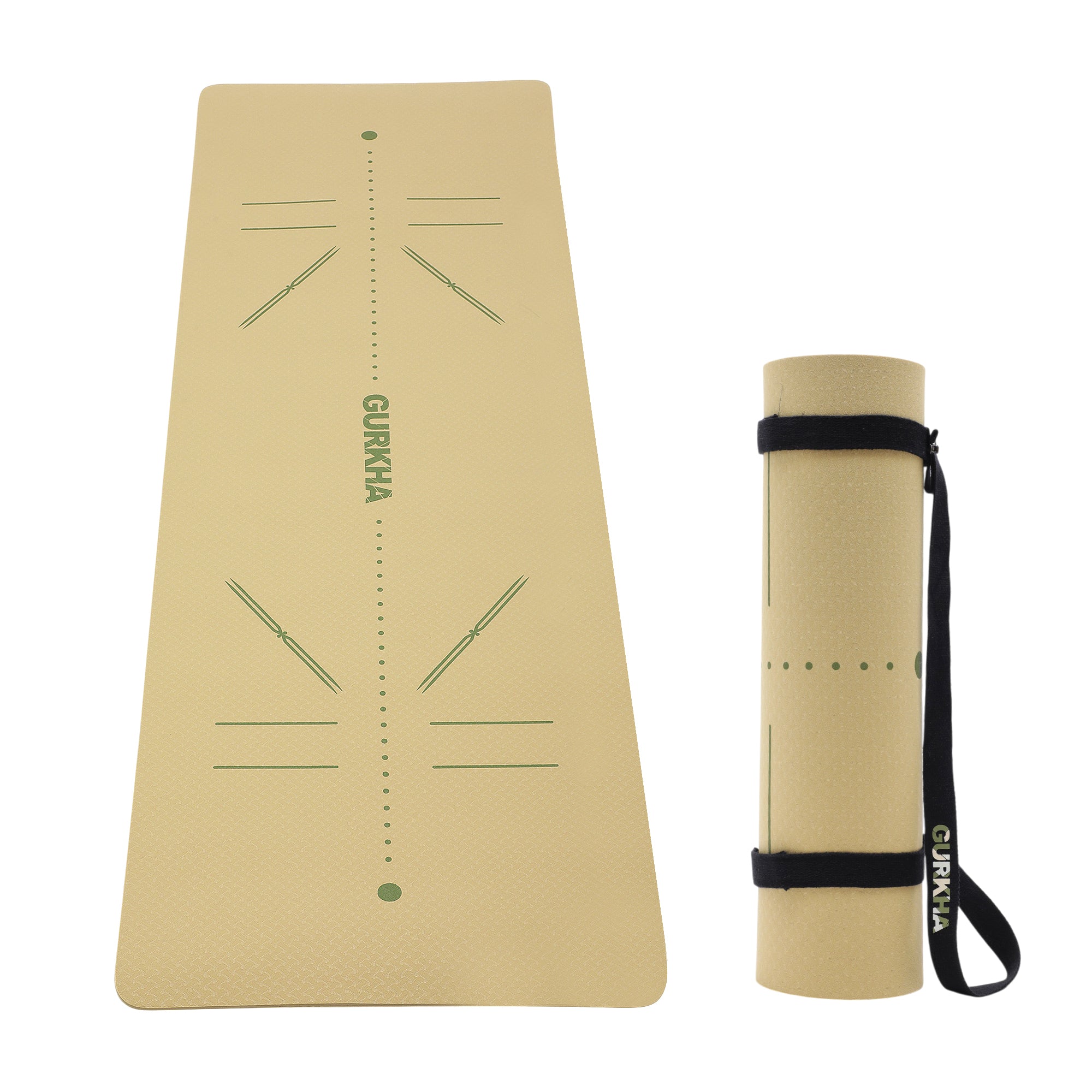 GURKHA TPE Alignment Yoga Mat - AlignFlow™