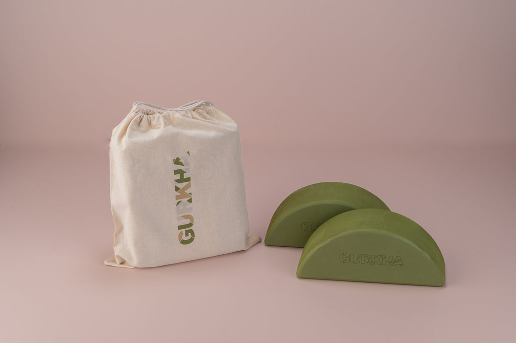 GURKHA Yoga Blocks (Forrest Green)