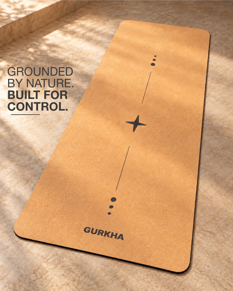 GURKHA Ultra-Grippy Cork Yoga Mat - POLARIS