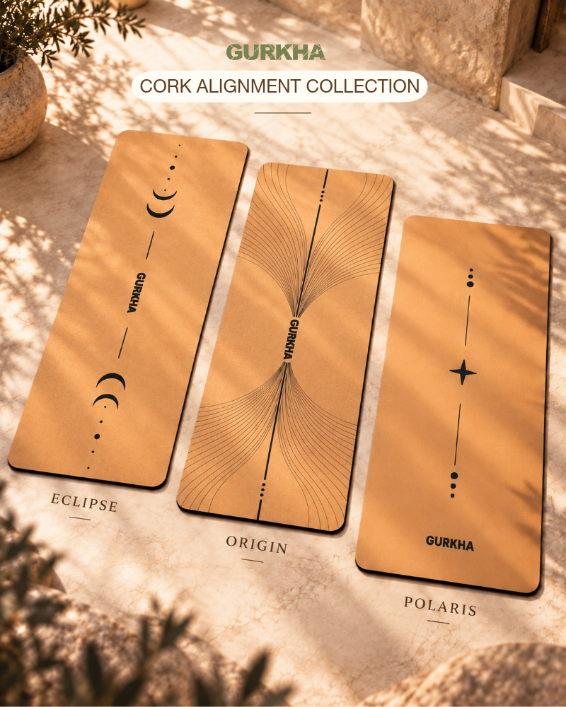GURKHA Ultra-Grippy Cork Yoga Mat - POLARIS
