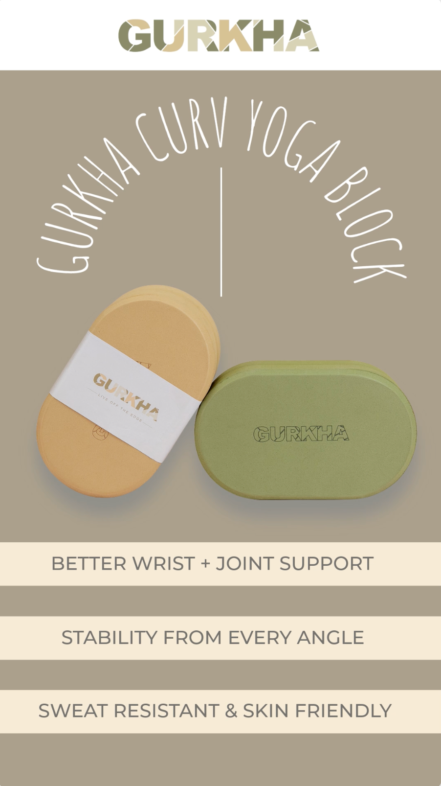 GURKHA Yoga Block - CURV