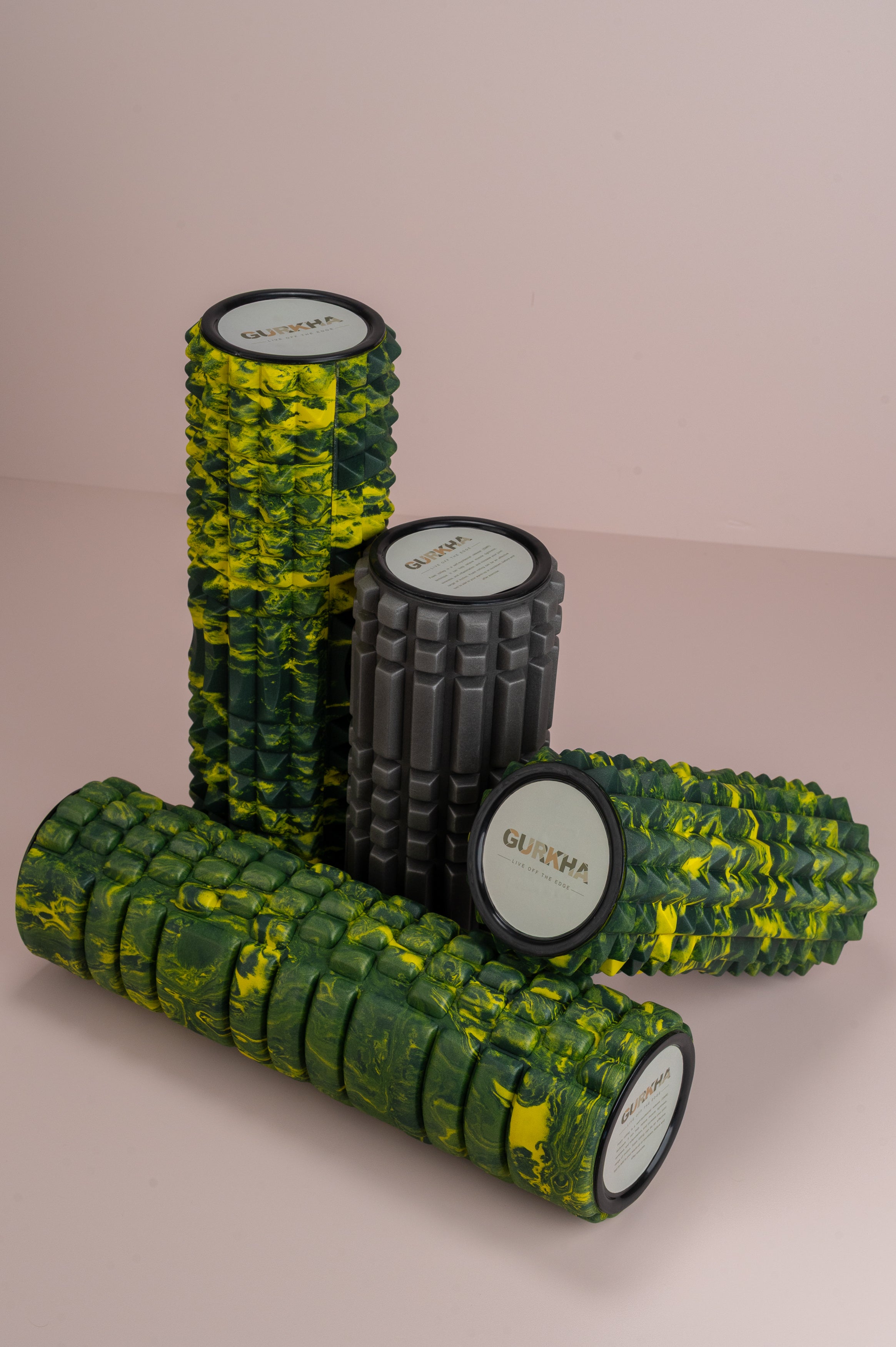 GURKHA Foam Roller for Muscle Recovery (Black)