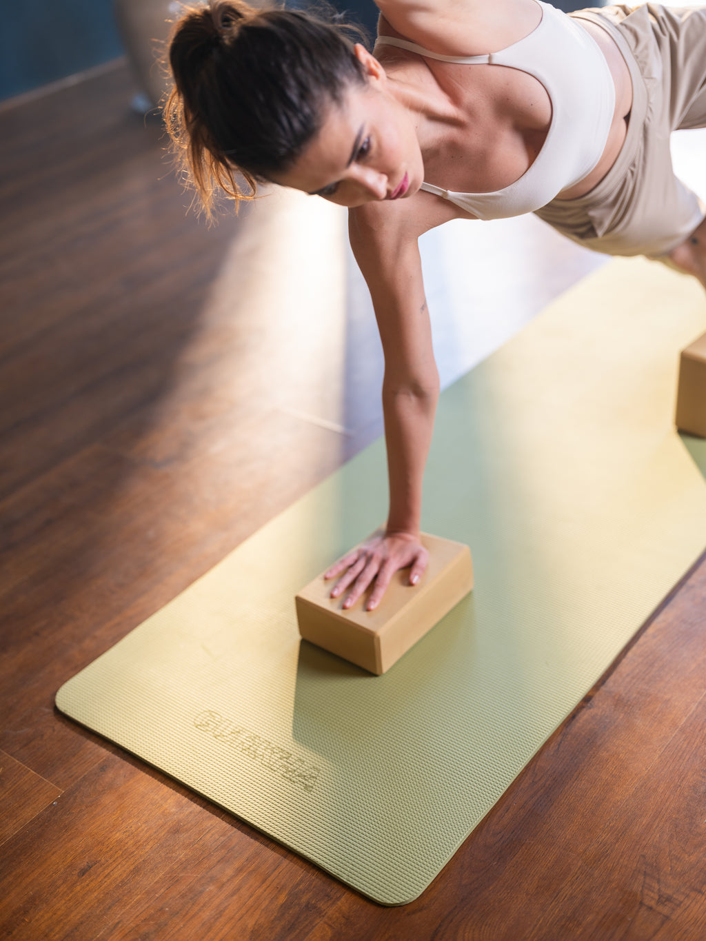 GURKHA TPE Dual-Layer Yoga Mat - Deep Forest + Raw Earth