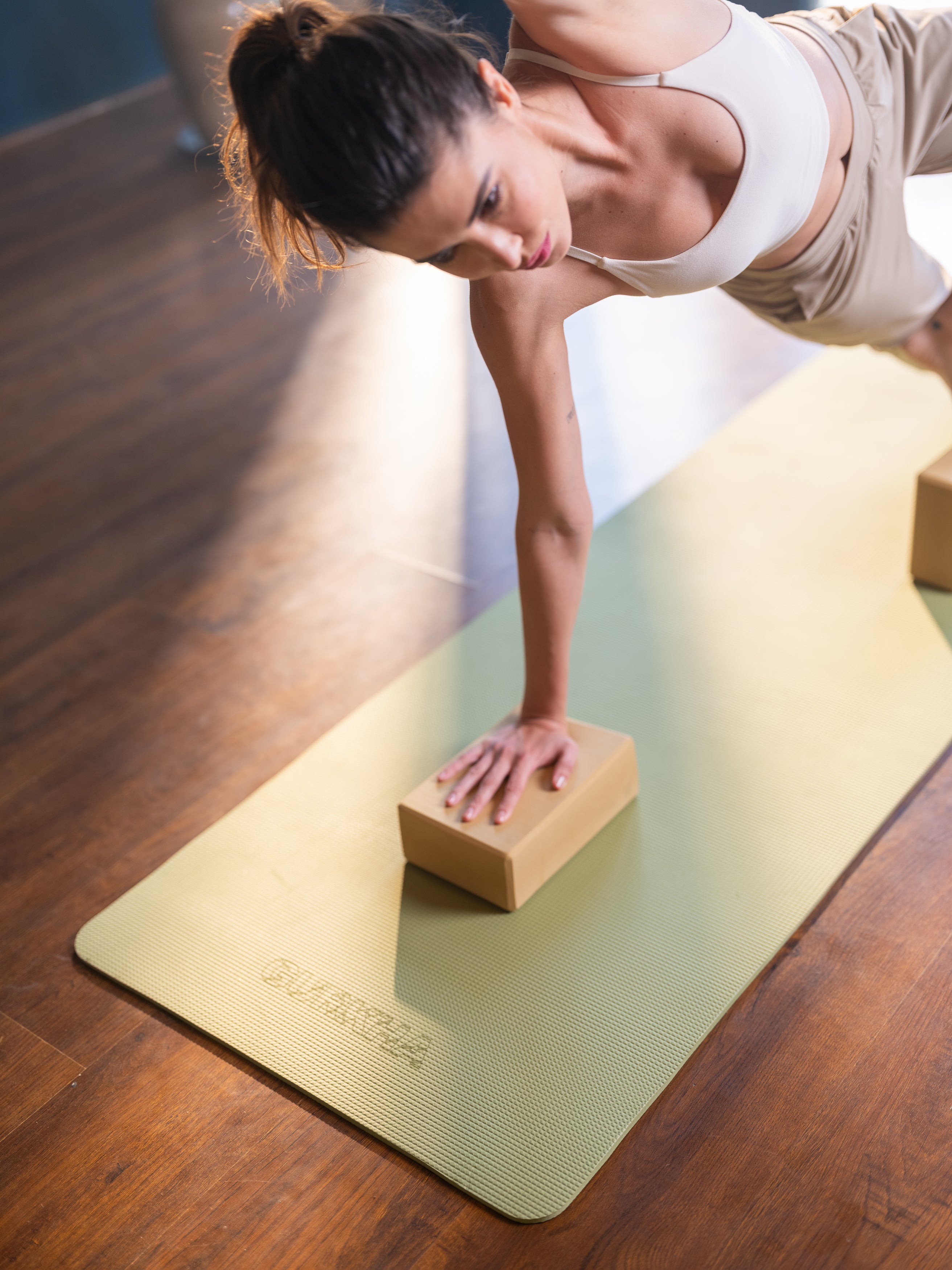 GURKHA TPE Dual-Layer Yoga Mat - Deep Forest + Raw Earth