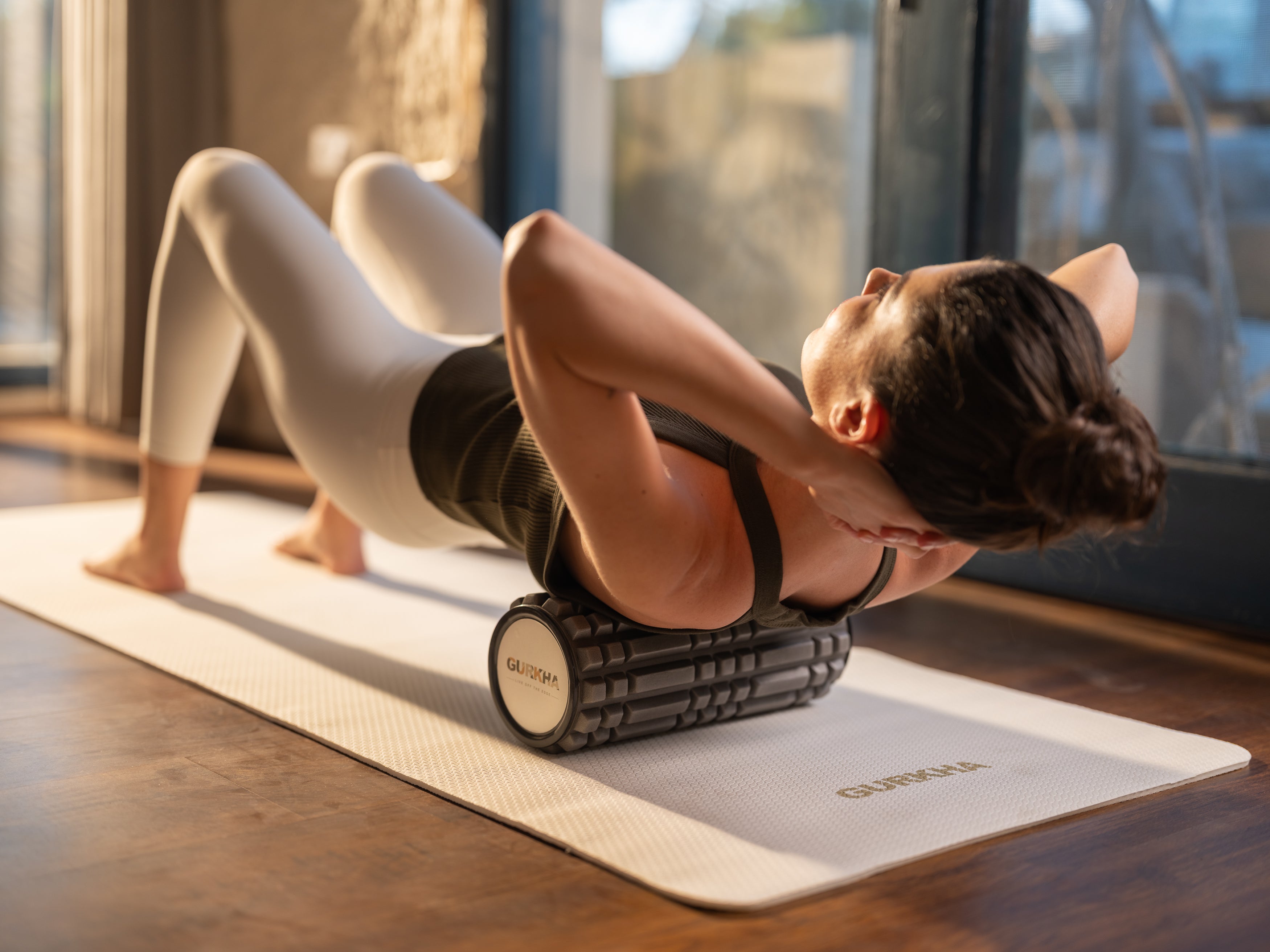 GURKHA Foam Roller for Muscle Recovery (Black)