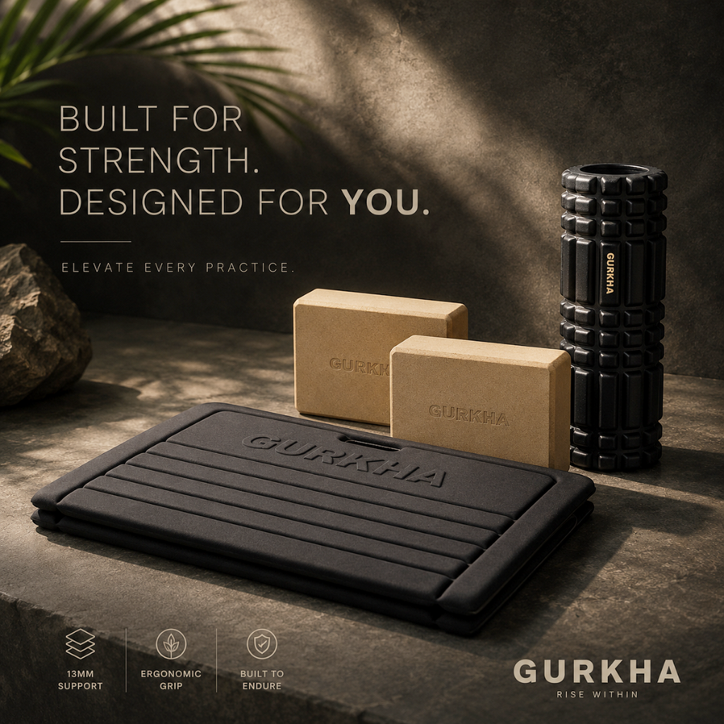 Discipline Combo - Eternal Power Edge (13mm Foldable Mat + Foam Roller + Edge Yoga Block)