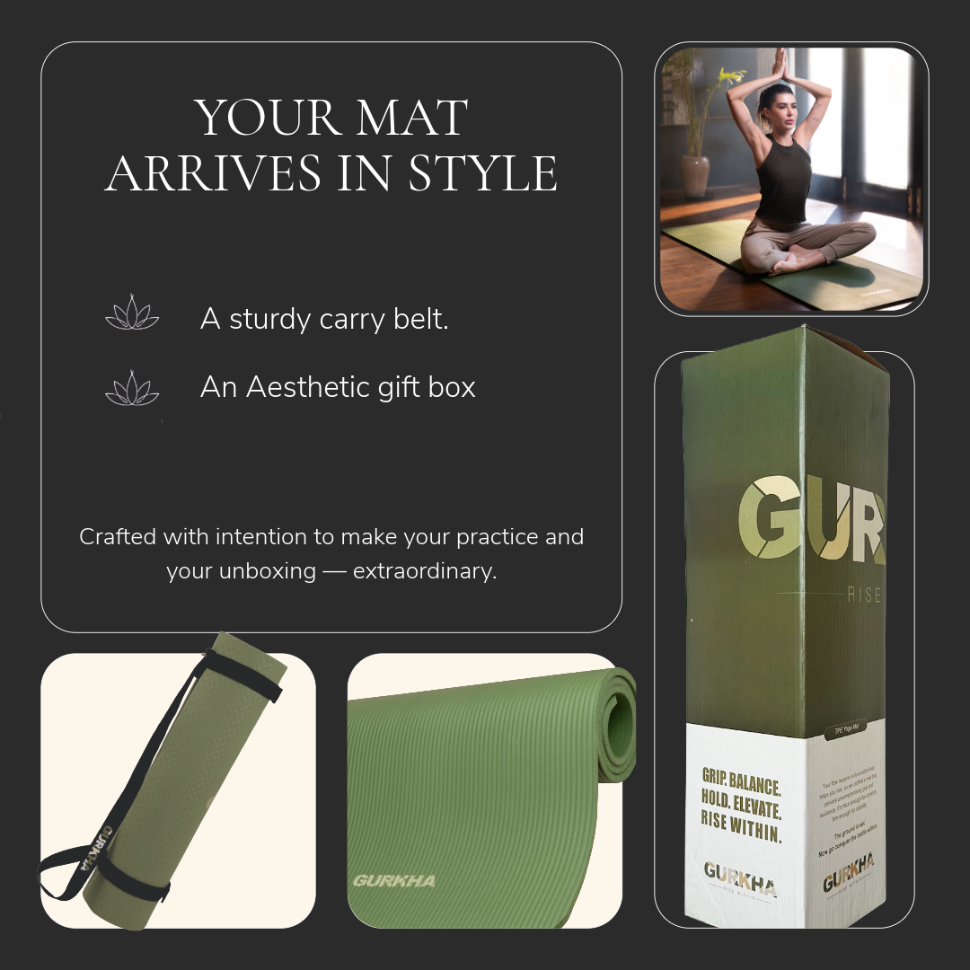 GURKHA 13mm NBR Yoga Mat - Deep Forest