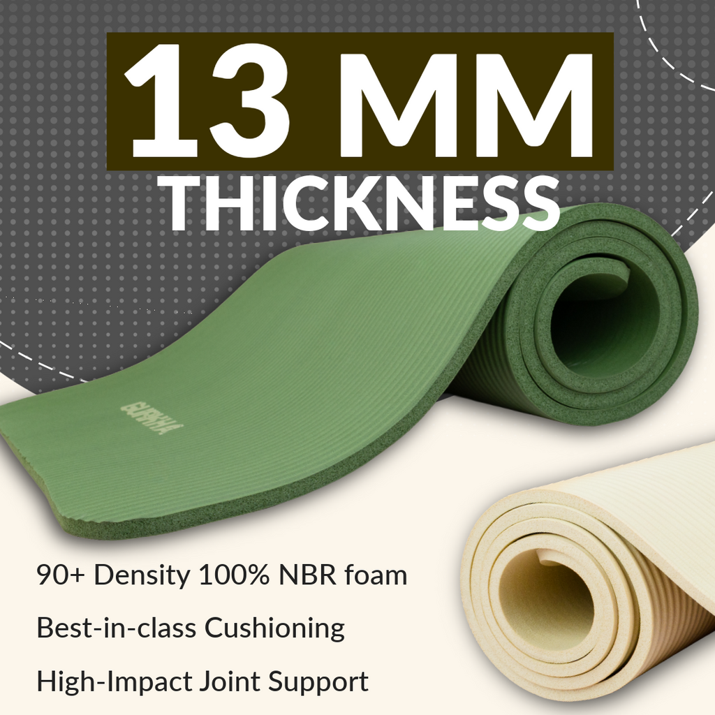 GURKHA 13mm NBR Yoga Mat - Deep Forest
