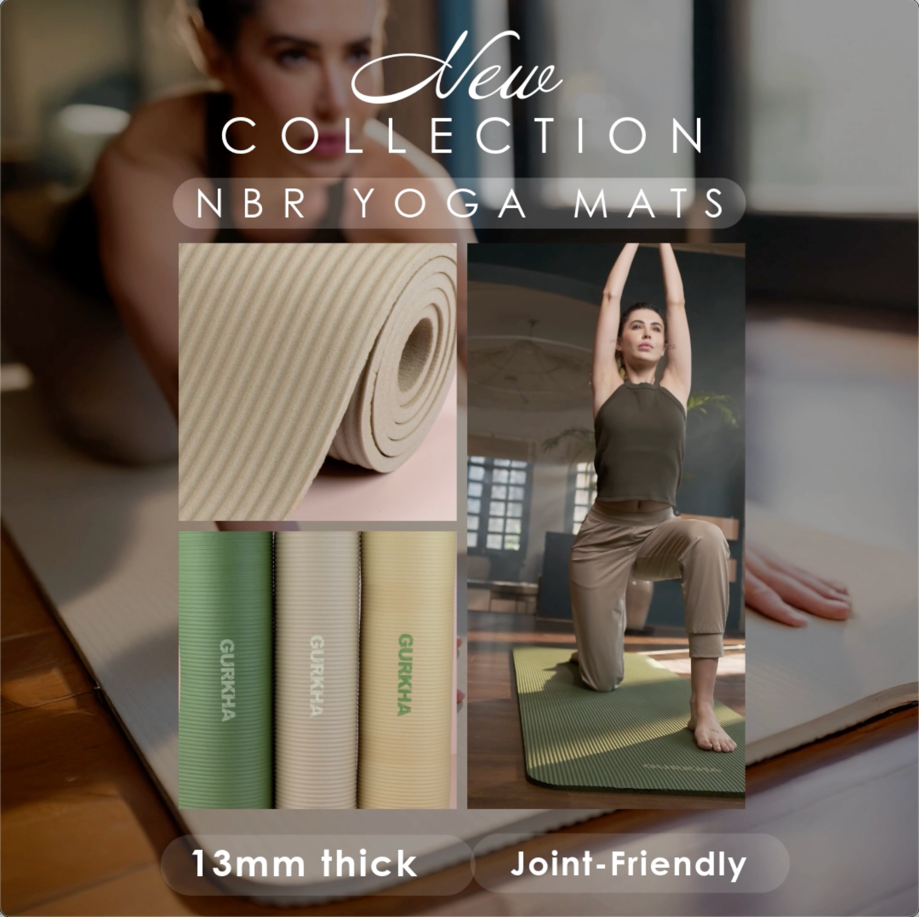 GURKHA 13mm NBR Yoga Mat - Deep Forest