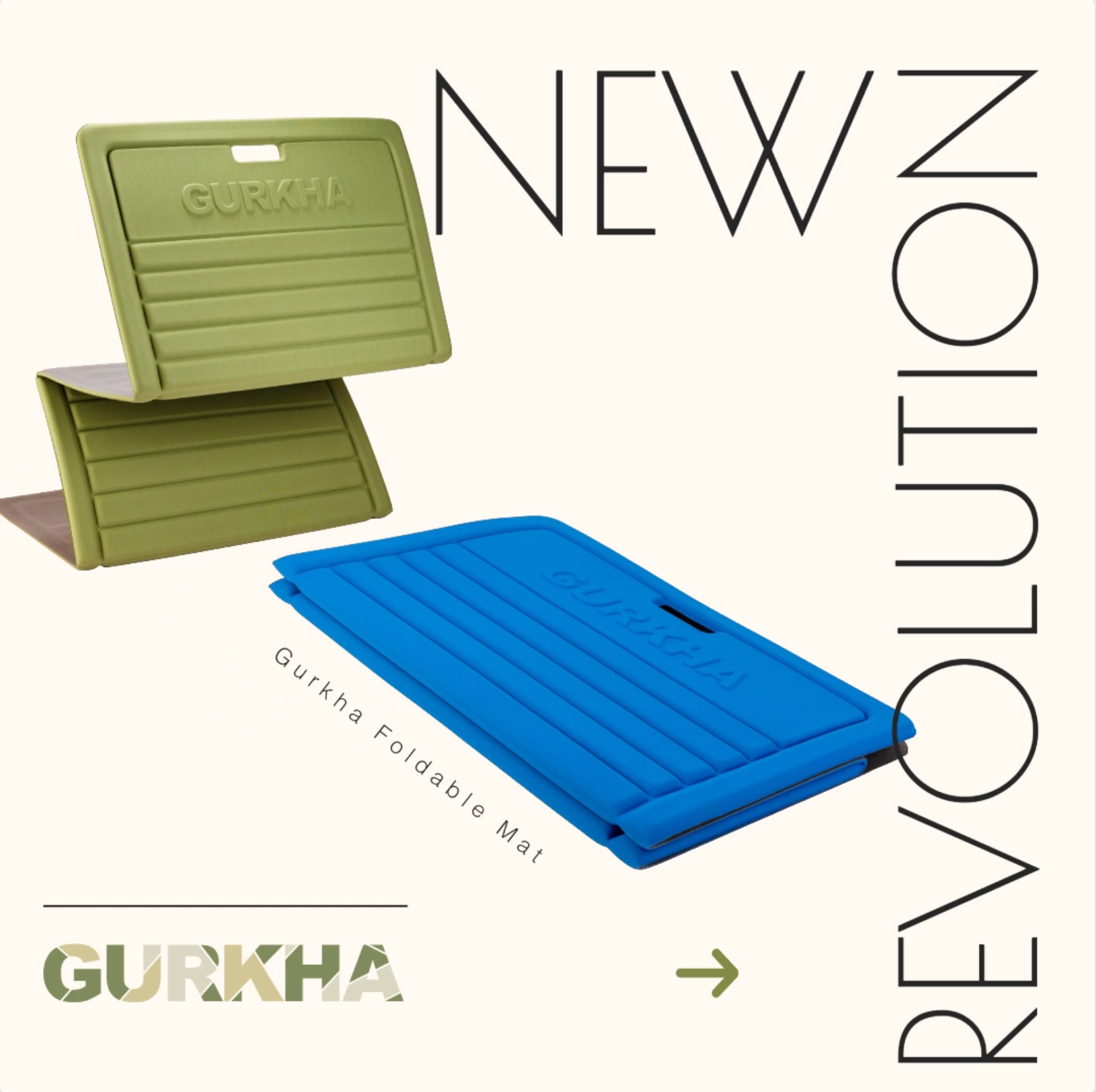 GURKHA 13mm Foldable Mats - Deep Forest