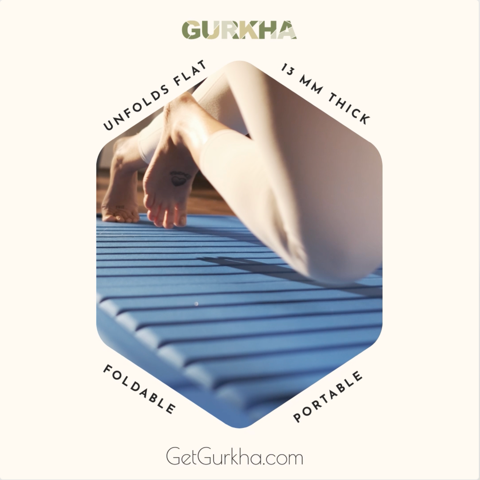 GURKHA 13mm Foldable Mats - Deep Forest