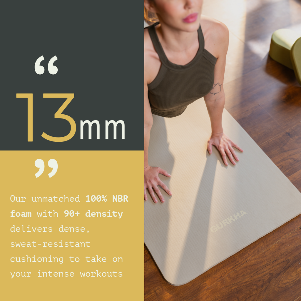 GURKHA 13mm NBR Yoga Mat - Deep Forest