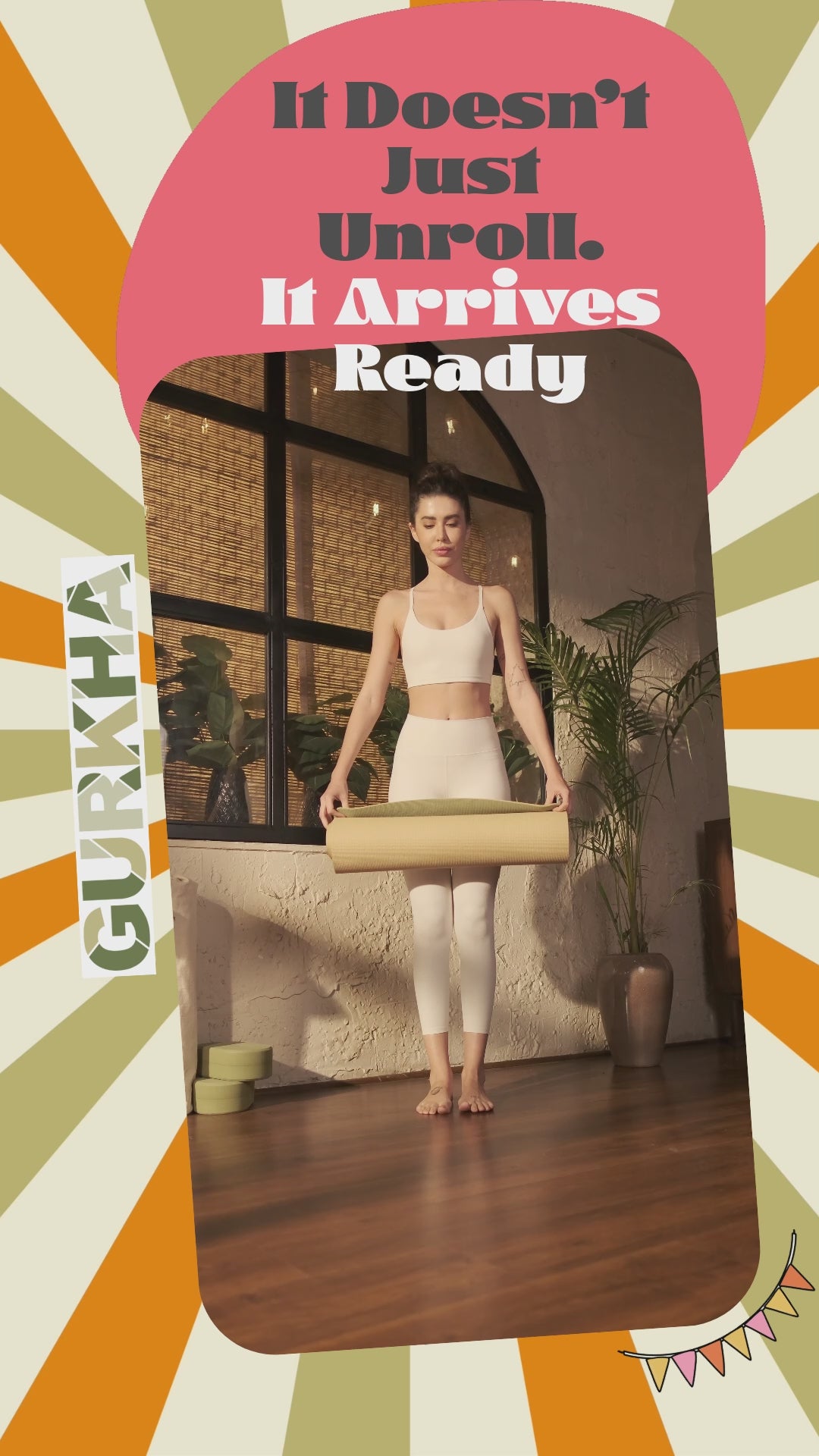 GURKHA 8mm TPE Dual-Layer Yoga Mat - Deep Forest + Raw Earth